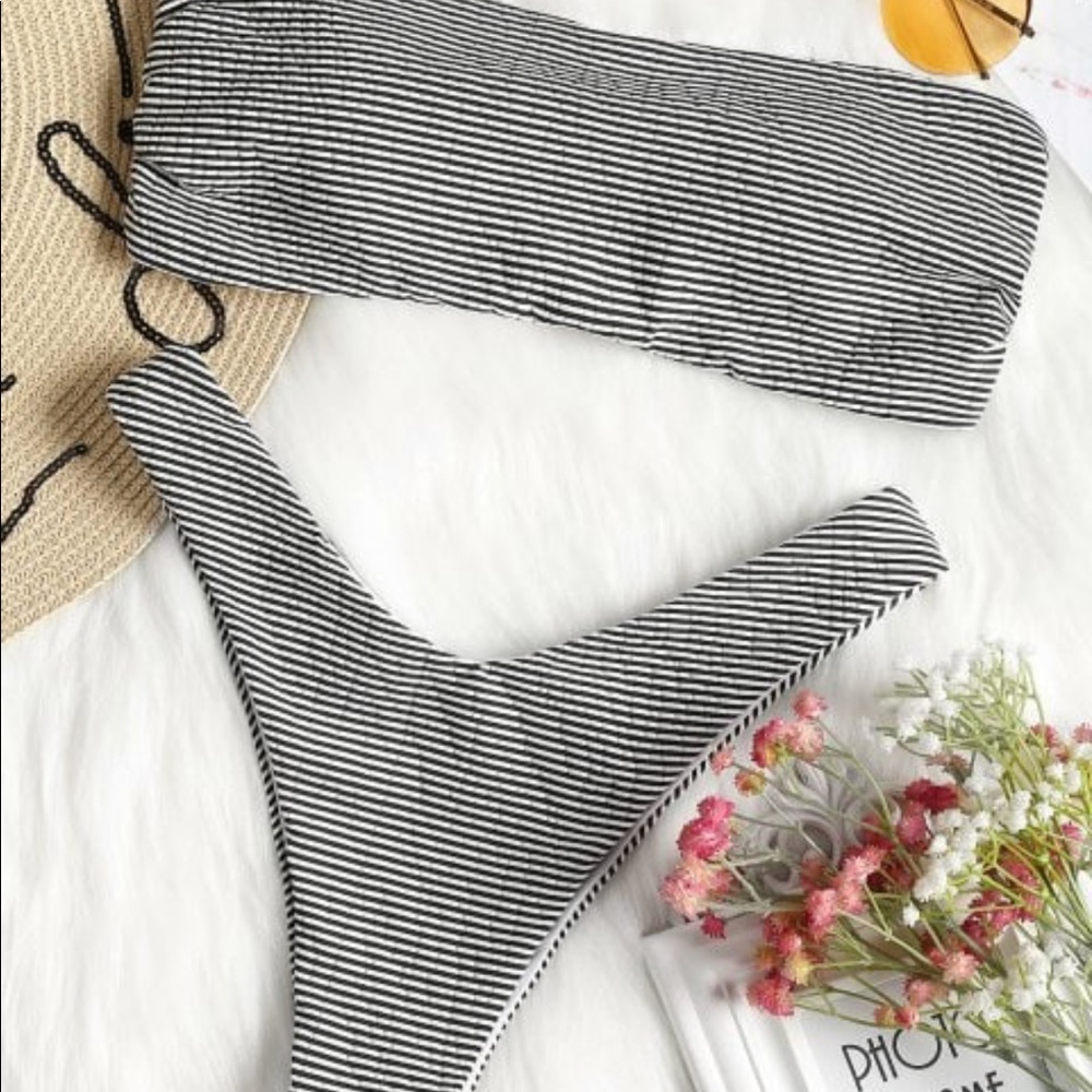 cute striped bikini